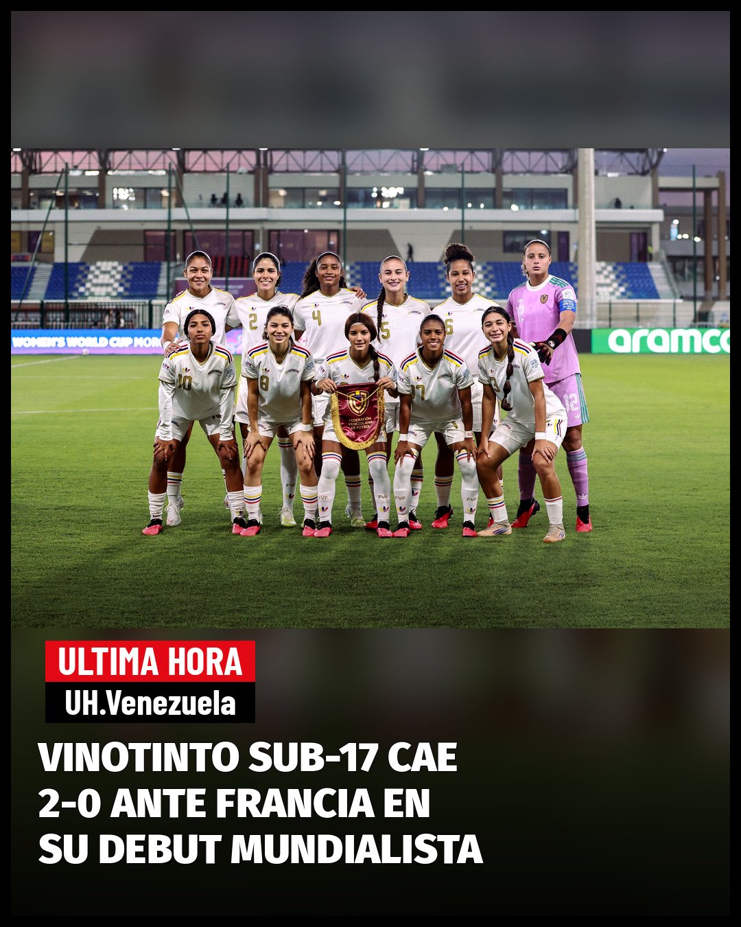 VINOTINTO FEMENINA SUB-17 CAE 2-0 ANTE FRANCIA EN SU DEBUT MUNDIALISTA